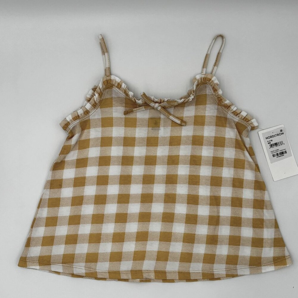 NWT Nordstrom Girls Gingham Tank